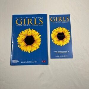 Phoenix Theatre The Girls Musical Program Flyer Set Gary Barlow